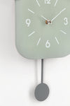 Orologio da parete Home con pendolo in acciaio a batteria 24x5,5x37,5 h cm