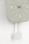 Orologio da parete Home con pendolo in acciaio a batteria 24x5,5x37,5 h cm