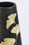 Porta vaso Bilboa ginkgo, color marrone e oro da 95 cm