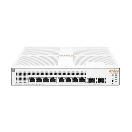Switch aruba istant on 1930 8g managed 8xrj45 10/100/1000 poe 124w + 2sfp 1gbe garanzia a vita - jl681a