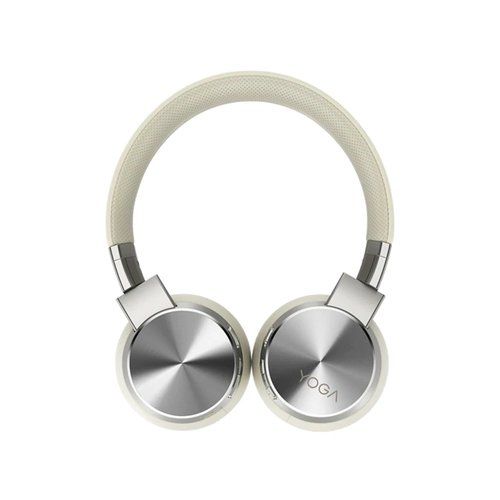 Lenovo yoga auricolare con cavo e senza cavo a padiglione bluetooth crema, bianco - GXD0U47643