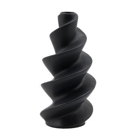 Vaso decorativo natalizio "Avvitato" modello a spirale tinta unita per interno