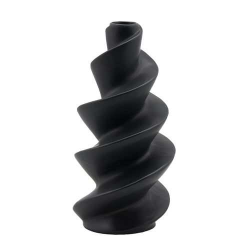 Vaso decorativo natalizio Avvitato modello a spirale tinta unita per interno