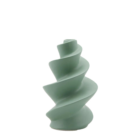 Vaso decorativo natalizio "Avvitato" modello a spirale tinta unita per interno