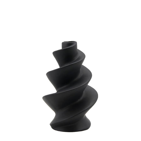 Vaso decorativo natalizio "Avvitato" modello a spirale tinta unita per interno