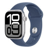 Aw s10 gps 42mm silver aluminium case with denim sport band - m/l - MWWC3QL/A
