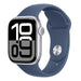 Aw s10 gps 42mm silver aluminium case with denim sport band - m/l - MWWC3QL/A