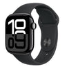 Aw s10 gps 42mm jet black aluminium case with black sport band - s/m - MWWE3QL/A
