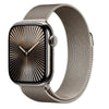 Aw s10 gps + cellular 42mm natural titanium case with natural milanese loop - MWXF3QL/A