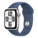 Smartwatch apple mxec3ql a watch se 2nd alluminio gps silver e blue