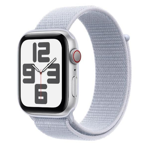 Aw se gps + cellular 44mm silver aluminium case with blue cloud sport loop - MXGR3QL/A