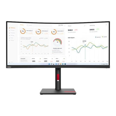 Lenovo thinkvision t34w-30 led display 86,4 cm (34\") 3440 x 1440 pixel wide quad hd nero - 145900