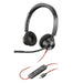 Poly cuffie stereo blackwire 3320 con connettore usb-c + adattatore usb-c/a - 8X219AA