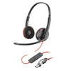 Poly cuffie blackwire 3220 stereo usb-c + adattatore usb-c/a (sfuse) - 8X228A6