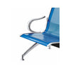 Panca per sala attesa ufficio studio in acciaio a 1 posto - colore blu