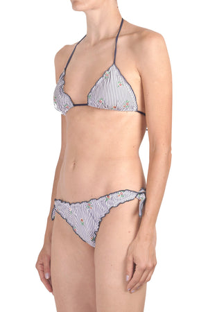 MC2 SAINT BARTH MC2 Saint Barth - Bikini - 451552 - Blu/Bianco da donna