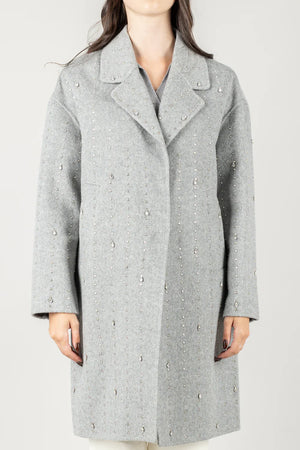 Cappotto Vicolo con dettagli in pietra