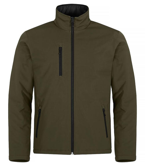 Softshell Verde Militare Giubbino Imbottito da Lavoro Tempo Libero Impermeabile Traspirante