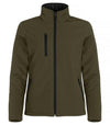 Softshell Verde Militare Giubbino Donna Imbottito da Lavoro Tempo Libero Impermeabile Traspirante