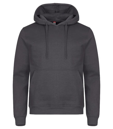 Felpa Clique Miami Antracite Grigio Metallo con Cappuccio Tascone a Marsupio