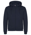 Felpa Clique Miami Blu Navy con Zip e Cappuccio Taglie Forti