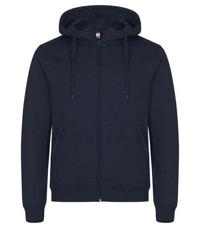 Felpa Clique Miami Blu Navy con Zip e Cappuccio Taglie Forti