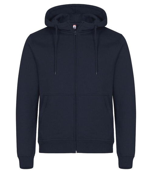 Felpa Clique Miami Blu Navy con Zip e Cappuccio Taglie Forti