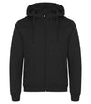 Felpa Clique Miami Nero con Zip e Cappuccio Taglie Forti