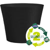 Vaso da fiori - GARDEN ID - Green Care Sense Nero-Antracite - 30 x 27 cm - Garanzia 10 anni - 100% riciclato - Resistente ai raggi UV e al gelo