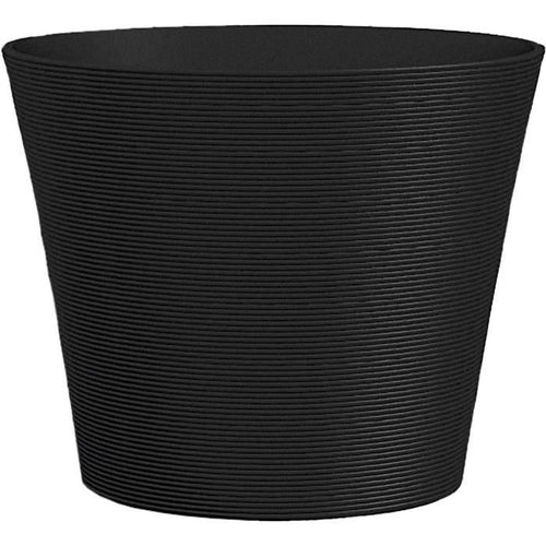 Vaso da fiori - GARDEN ID - Green Care Sense Nero-Antracite - 30 x 27 cm - Garanzia 10 anni - 100% riciclato - Resistente ai raggi UV e al gelo