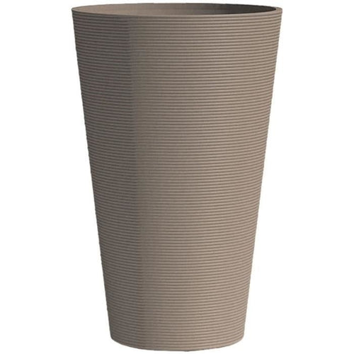 Vaso da fiori alto - GARDEN ID - Green Care Sense Tall Taupe - 55 cm - 10 anni di garanzia - 100% riciclato - Resistente ai raggi UV e al gelo