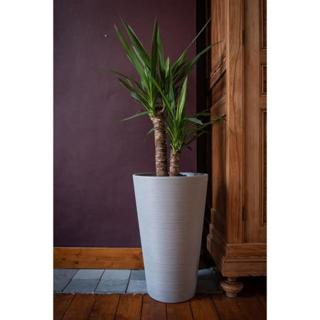 Vaso da fiori alto - GARDEN ID - Green Care Sense Tall Blue stone - 55 cm - 10 anni di garanzia - 100% riciclato - Resistente ai raggi UV e al gelo