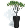 Vaso da fiori alto - GARDEN ID - Green Care Sense Tall Nero-Anthr. - 55 cm - Garantito 10 anni - 100% riciclato - Resistenza ai raggi UV e al gel