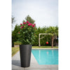 Vaso da fiori alto - GARDEN ID - Green Care Sense Tall Nero-Anthr. - 55 cm - Garantito 10 anni - 100% riciclato - Resistenza ai raggi UV e al gel