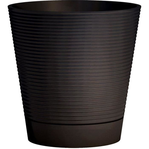 Vaso riserva acqua - GARDEN ID - Green Care Sense Nero-Antracite 40 cm - Garanzia 10 anni - 100% riciclato