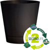 Vaso riserva acqua - GARDEN ID - Green Care Sense Nero-Antracite 40 cm - Garanzia 10 anni - 100% riciclato