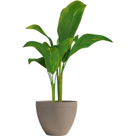 Vaso da fiori - GARDEN ID - Green Care Impact Taupe - 30 x 26 cm - Garanzia 10 anni - 100% riciclato - Resistente ai raggi UV/gel