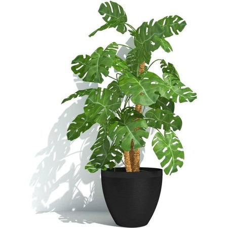 Vaso da fiori - GARDEN ID - Green Care Impact Nero-Anth - 40 x 31 cm - Garanzia 10 anni - 100% riciclato - Resistente ai raggi UV/gel