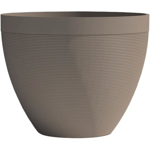 Vaso da fiori - GARDEN ID - Green Care Impact Taupe - 50 x 41 cm - Garanzia 10 anni - 100% riciclato - Resistente ai raggi UV/gel