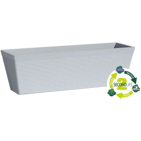 Jardiniere - GARDEN ID - Green Care Impact Blu-Grigio - 50 x 16 x 16 cm - Garanzia 10 anni - 100% riciclato - Resistente ai raggi UV/gel