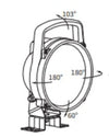 Faro da lavoro alogeno con supporto orientabile Ø 161mm