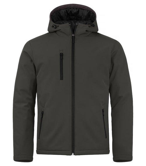 Softshell Grigio Antracite Giubbino Imbottito da Lavoro con Cappuccio Tempo Libero Impermeabile Traspirante Taglie Forti