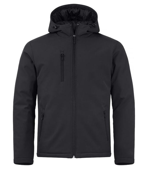 Softshell Nero Giubbino Imbottito da Lavoro con Cappuccio Tempo Libero Impermeabile Traspirante Taglie Forti