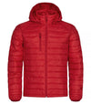 Piumino Hudson Rosso Giacca con Cappuccio Imbottita