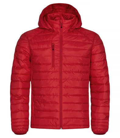 Piumino Hudson Rosso Giacca con Cappuccio Imbottita