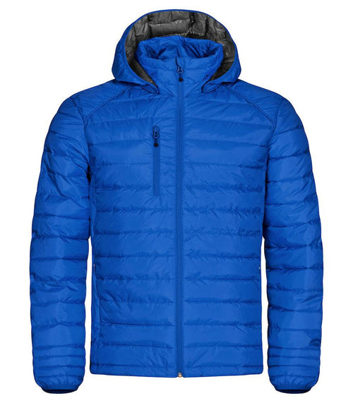 Piumino Hudson Royal Azzurro Giacca con Cappuccio Imbottita Taglie Forti