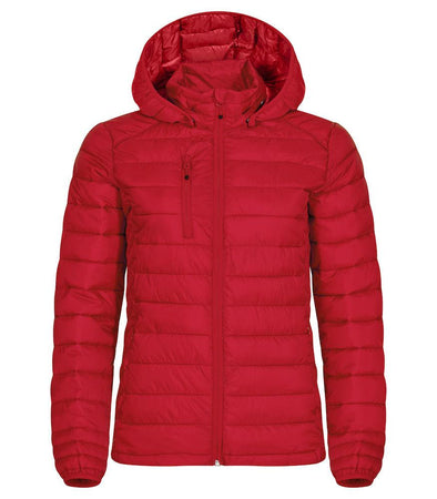 Piumino Hudson Rosso Giacca Donna con Cappuccio Imbottita