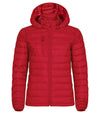 Piumino Hudson Rosso Giacca Donna con Cappuccio Imbottita