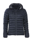Piumino Hudson Blu Giacca Donna con Cappuccio Imbottita