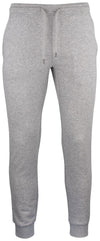 Pantaloni Felpa Clique Grigio Melange Pantaloni Uomo Cotone Organico Ecosostenibile